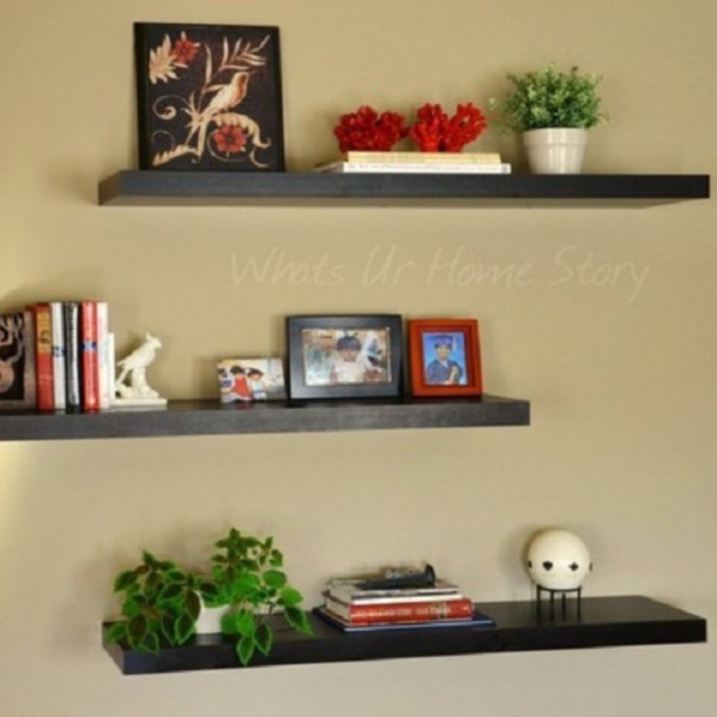 Kệ 3 Thanh Ngang APF Chất Liệu Gỗ MDF Nhập Khẩu Bền Đẹp, Giúp Trang Trí Phòng Ngủ, Phòng Khách 1mx20cm KTN10