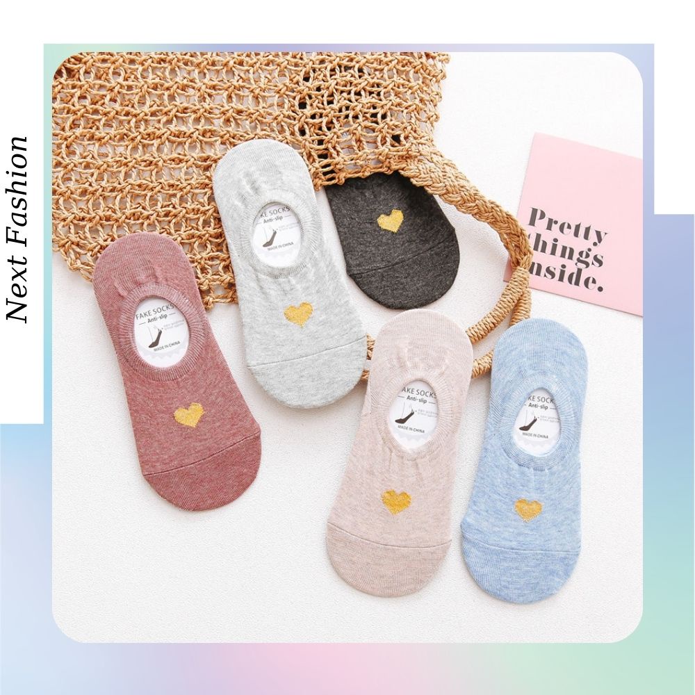 Tất nữ cổ ngắn đi giày lười màu Pastel chất cotton mềm mịn cao cấp - T016