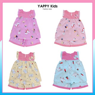 bộ lanh bé gái 15-24kg set lanh lụa bé gái YAPPY KIDS
