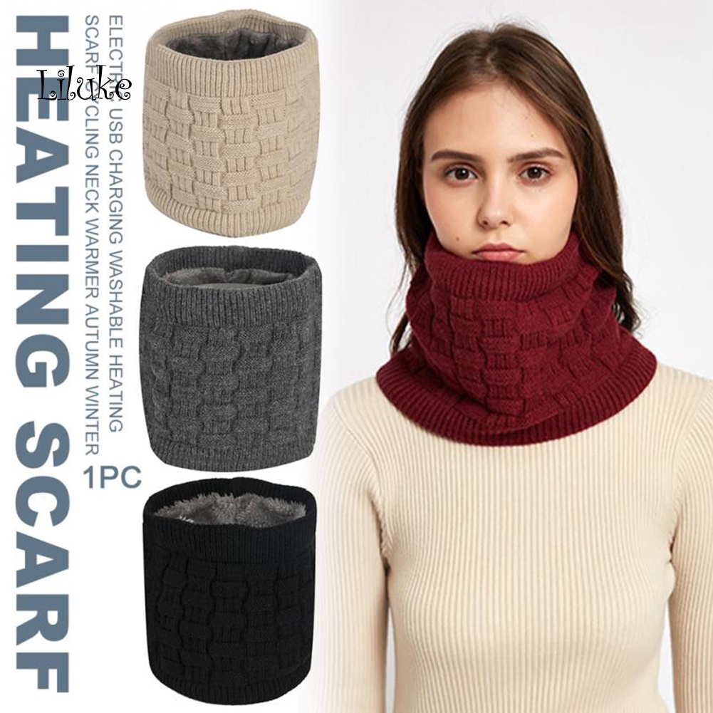 Khăn Choàng Cổ Sưởi Ấm Mềm Mại Sạc USB Tiện Dụng