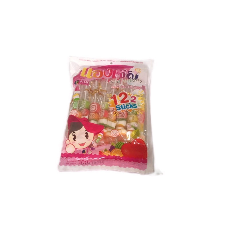 Kẹo dẻo trái cây Jongkol Thái Lan 300g ( Gói 14 que)