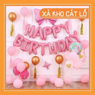 Set bóng bay trang trí sinh nhật [độc quyền-chuẩn ảnh - tặng kèm bơm tay và băng keo] MS101