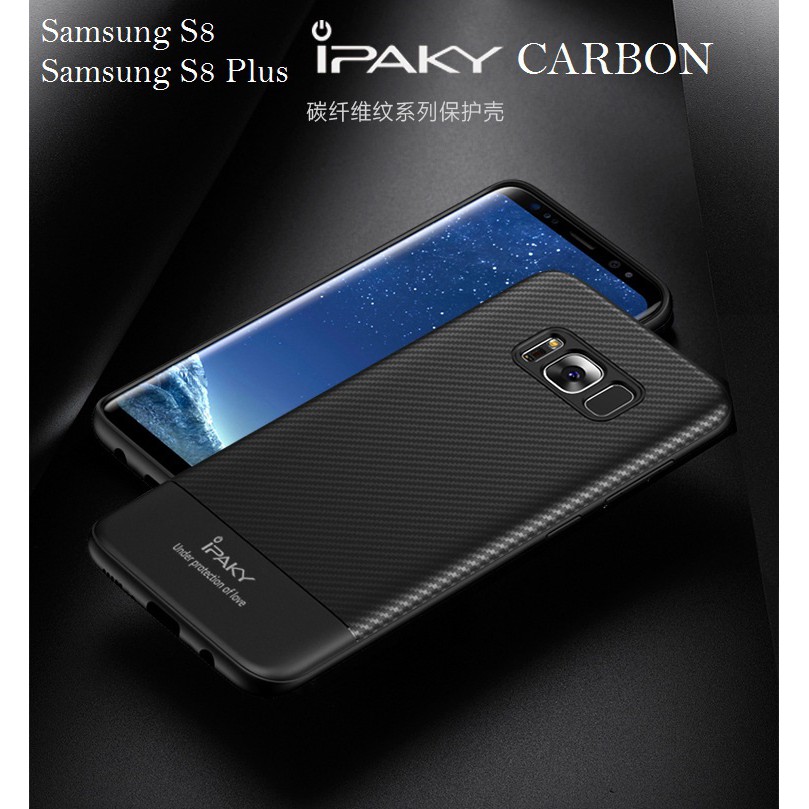 Ipaky Ốp Lưng Sợi Carbon Siêu Mỏng Cho Samsung Galaxy S8 / S8 Plus