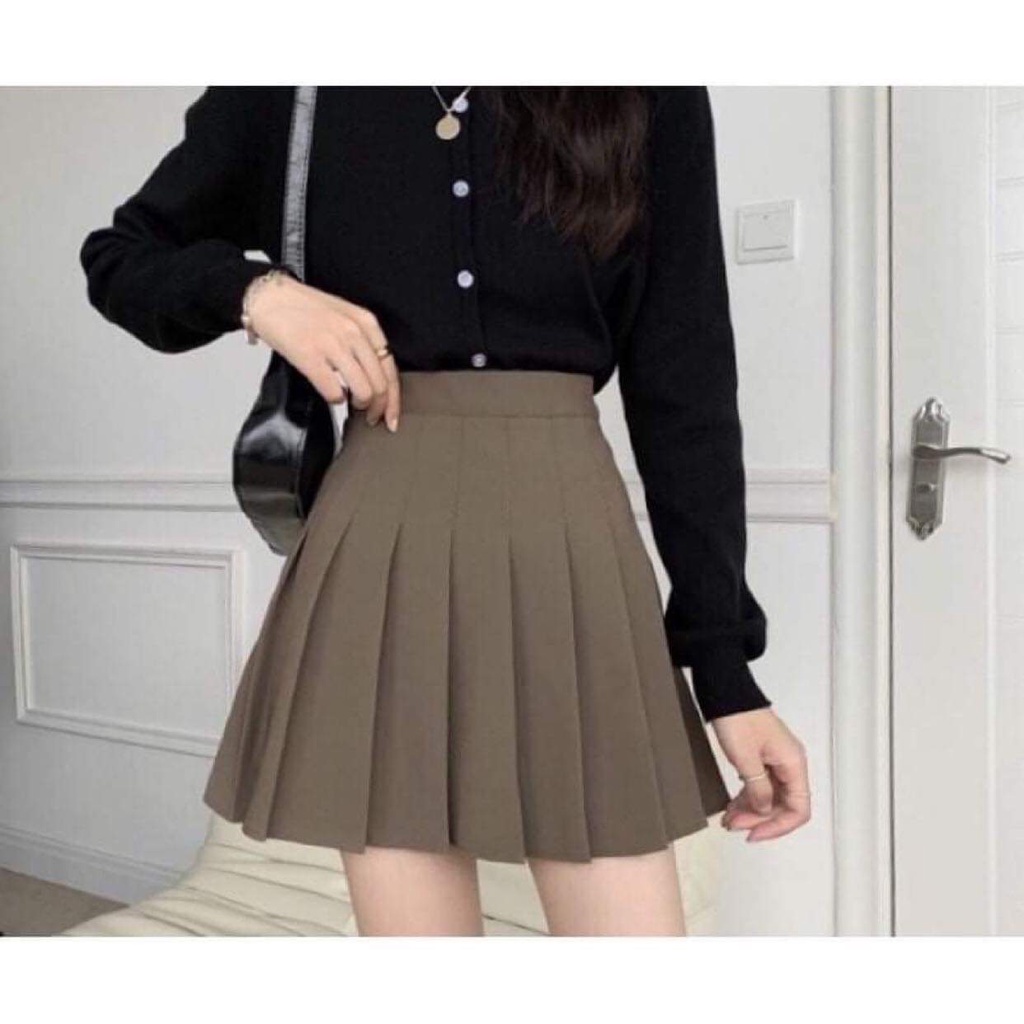 Chân Váy Ngắn Xếp Ly Tennis Madela dáng Chữ A Xòe, Chân Váy Xếp Li Tennis dáng Chữ A