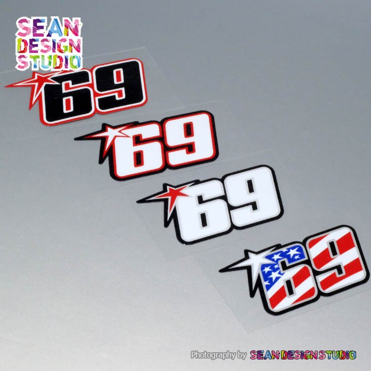 Miếng Dán Phản Quang Chống Thấm Nước 02 Cho Mũ Bảo Hiểm Xe motogp nicky hayden 69