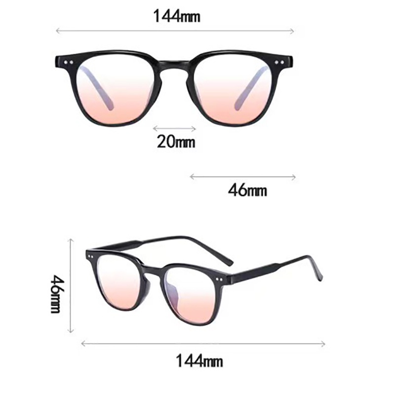 Mắt kính gọng tròn ánh hồng phong cách Ulzzang thời trang Hàn Quốc danh cho nữ mã KS21