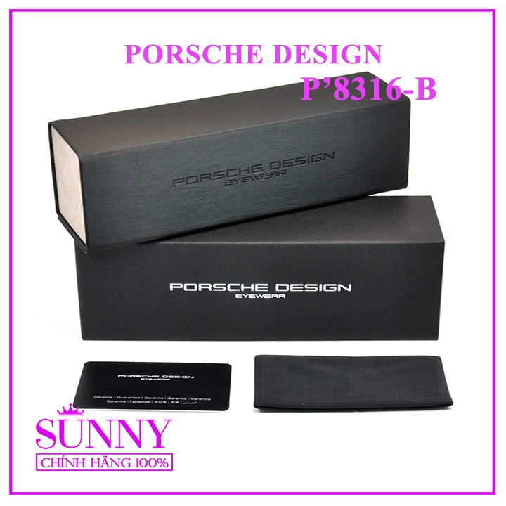 P8316 B - Gọng kính chính hãng 0 độ PORSCHE DESIGN bảo hành toàn quốc