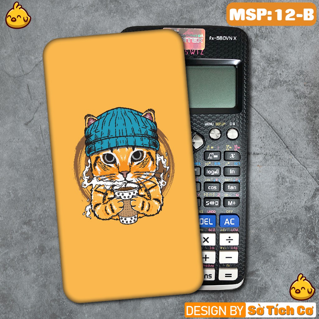 Miếng decal dán máy tính casio vinacal FX500 FX570 FX580 - 570ES 570EX 680EX Cute cat 2 MSP: SV-12