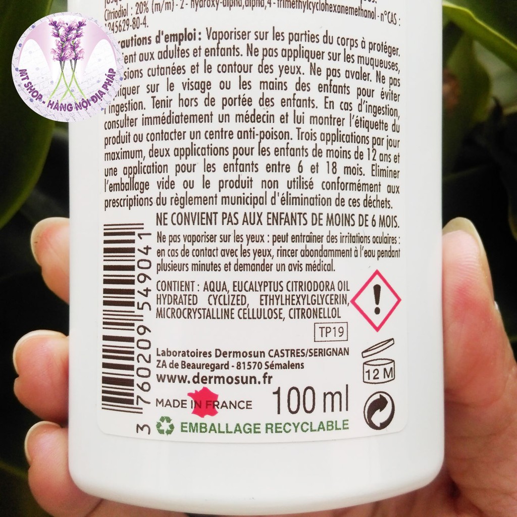 [Không hóa chất] Xịt chống muỗi Picsol - 100% có nguồn gốc thực vật
