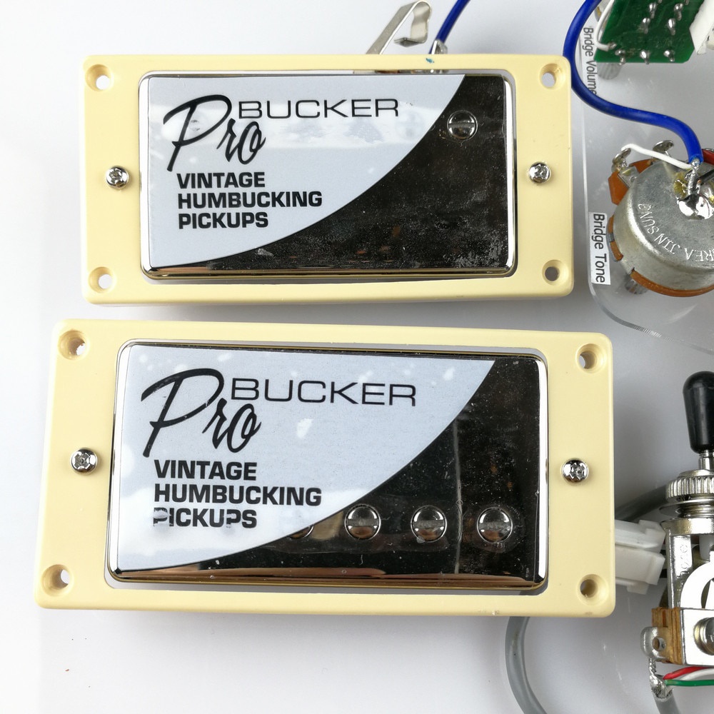 1 Bộ Pickup Đàn Guitar Điện Nickel LP Tiêu Chuẩn Với Dây Chuẩn EPI Màu Bạc
