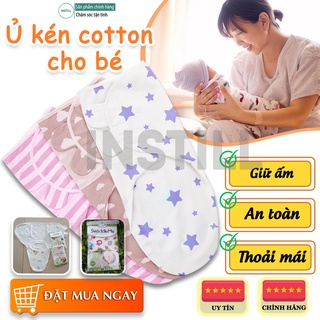 Chăn ủ kén cotton cho bé yêu ngủ ngon, chăn cuốn sơ sinh ủ kén giúp bé sâu giấc, không giật mình, Instill Store