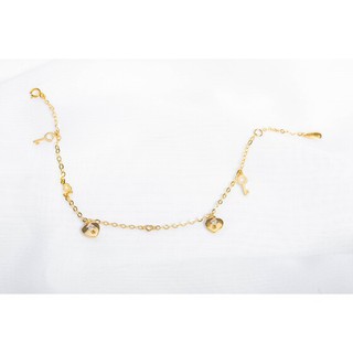 Lắc tay vàng đính đá DOJI 18K 0819B-LAL324