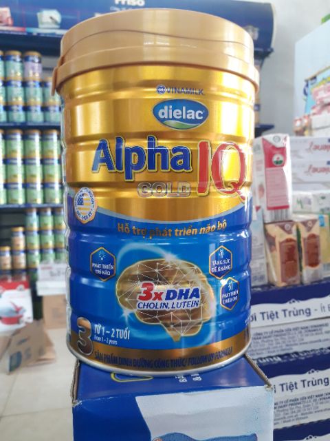 Sữa bột Alpha gold IQ 3 900g mẫu mới nhất