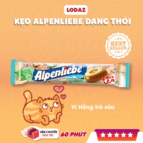 Kẹo Alpenliebe nhiều vị dạng thỏi kẹo alpenliebe thơm ngon hương vị đa dạng