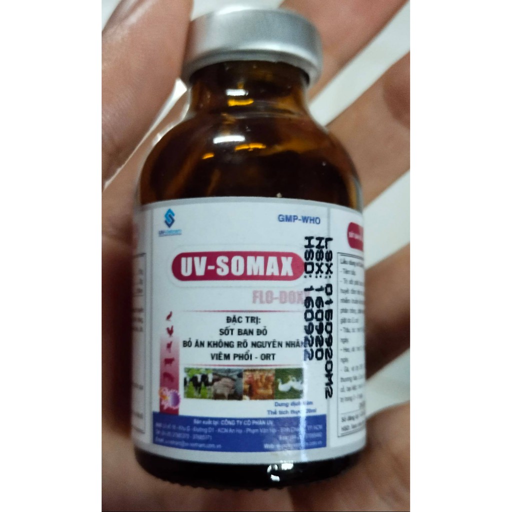 [ Hàng Chính Hãng] UV-SOMAX [100ml và 20ml ] ngừa viêm phổi, khẹc, ORT, E.coli, bại huyết, bỏ ăn không ror nguyên nhân