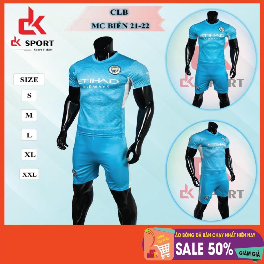 Bộ Quần Áo thể thao, bóng đá CLB Mancity mùa 2021 -2022, vải cao cấp chất lượng, thấm hút mồ hôi, thoát nhiệt nhanh.