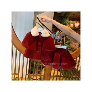Set váy dạ ép bé gái