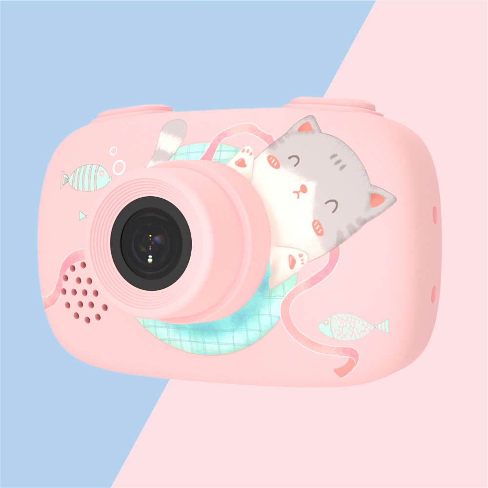 【Hàng giao ngay】Đồ chơi trẻ em phát triển trí tuệ máy ảnh trẻ em kỹ thuật số mini màn hình 2 inch kèm phụ kiện dành cho