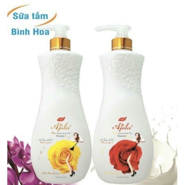 Sữa Tắm Trắng Da Hoa Hồng Ajola ( 1.200ml )