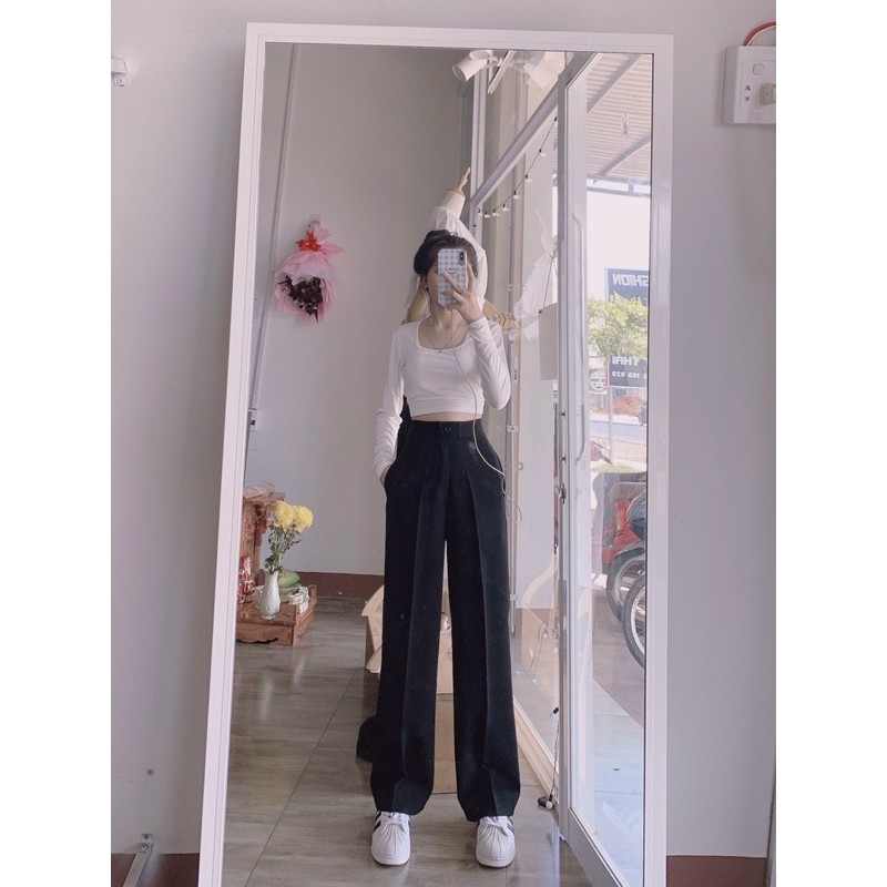 Quần Tây Nữ Ống Suông -Quần Suông Nữ Công Sở - Kèm Video Thật