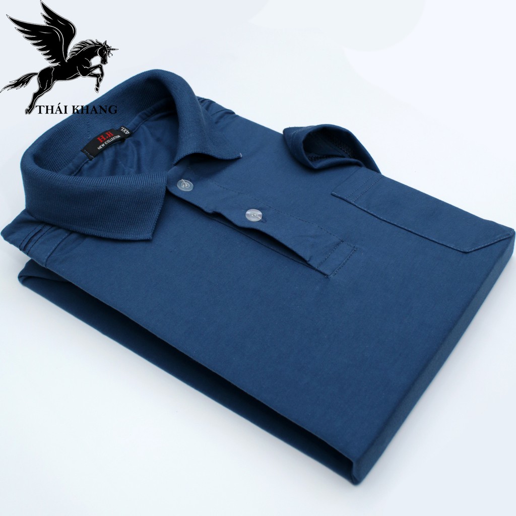 áo thun nam ngắn tay trung niên có cổ vải Cotton MÁT loại áo polo thun ngắn tay form rộng rãi TOG3 | BigBuy360 - bigbuy360.vn