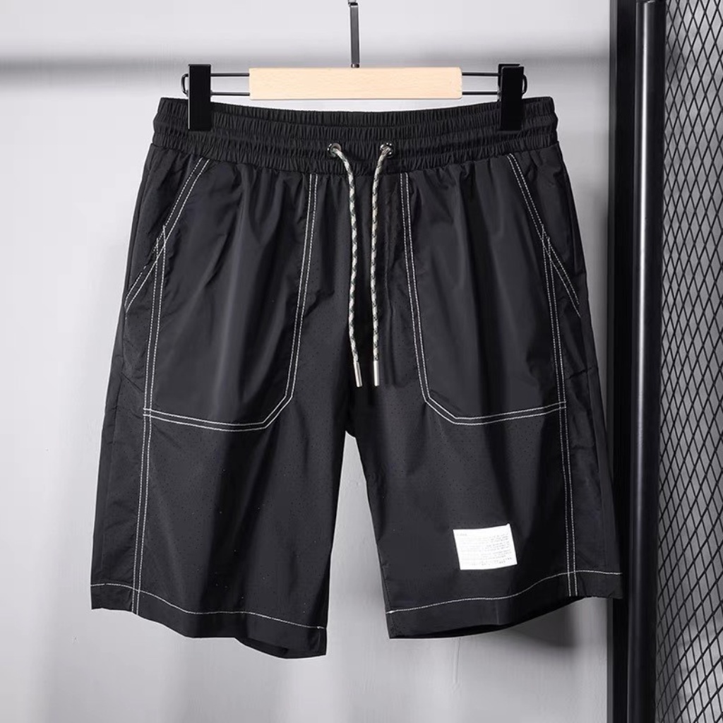 Quần ngố nam,Quần đùi nam thể thao lửng mặc nhà cao cấp 3L TREND,chỉ trắng
