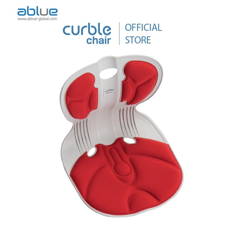 [SHOPEE_MALL] Ghế chống gù điều chỉnh tư thế Hàn Quốc Curble Chair Comfy Red (Dưới 50kg)