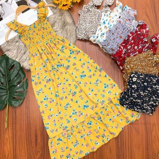 Đầm maxi voan