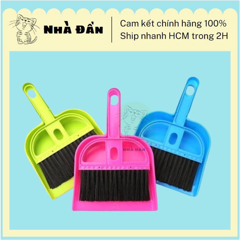 Bộ dụng cụ dọn rác, cát, thức ăn cho mèo