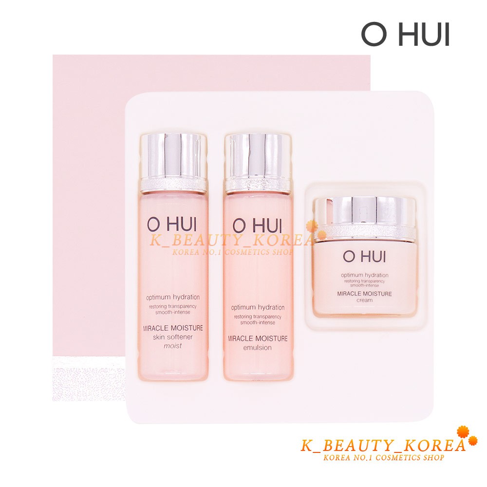 [OHUI] Dưỡng Ẩm Miracle Moisture Miniature 3pcs Kit