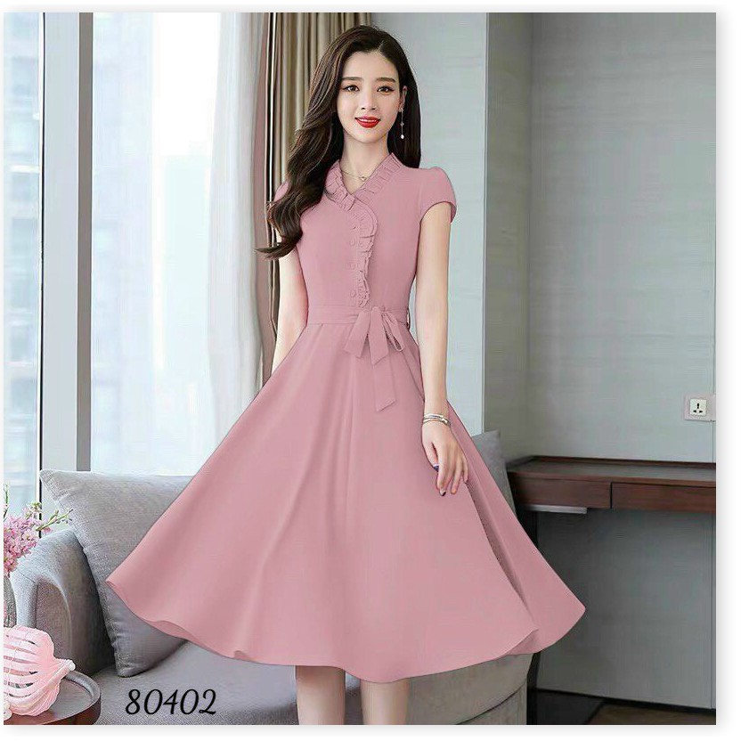 ĐẦM COTTON LẠNH THIẾT KẾ HỌA TIẾT THỜI TRANG MÙA HÈ,CHẤT LIỆU VÃI CO GIẢN VÀ THOÁNG MÁT LANA FASHION