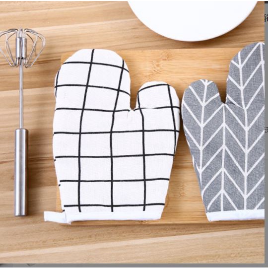 Găng Tay Làm Bánh/ Lò Nướng Nhấc Nồi Chất Liệu Dày Chống Nóng tốt, Bao tay vải chống nóng p191-122 (1 chiếc)