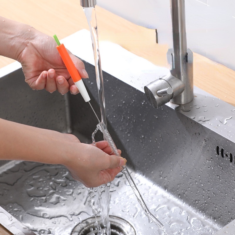 Bàn chải vệ sinh bình sữa em bé đa năng tiện dụng