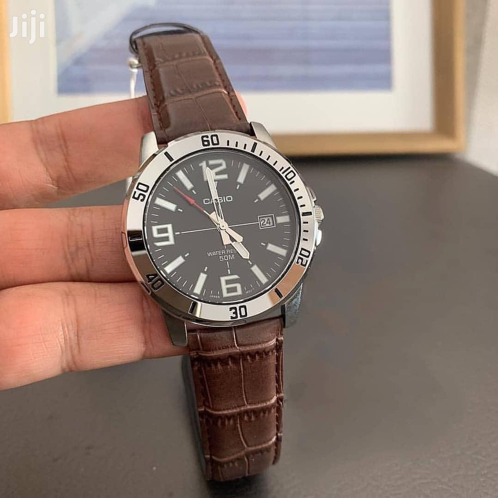 Đồng hồ nam dây da Casio Anh Khuê MTP-VD01L-1BVUDF