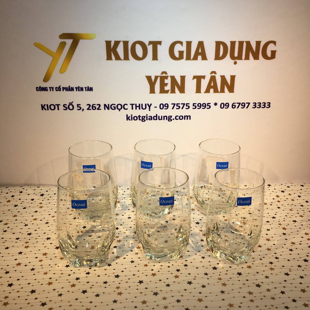 Cốc thủy tinh Ocean Charisma Long Drink dung tích 415ml (Bộ 6 chiếc)