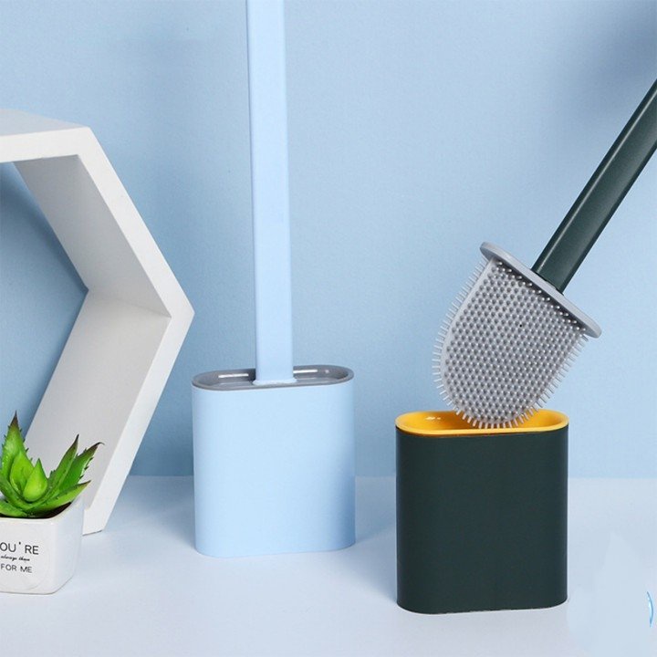 Chổi Cọ ToiLet Vệ Sinh Nhà Tắm Silicon Có Giá Đỡ - Tiện Lợi Đa Năng