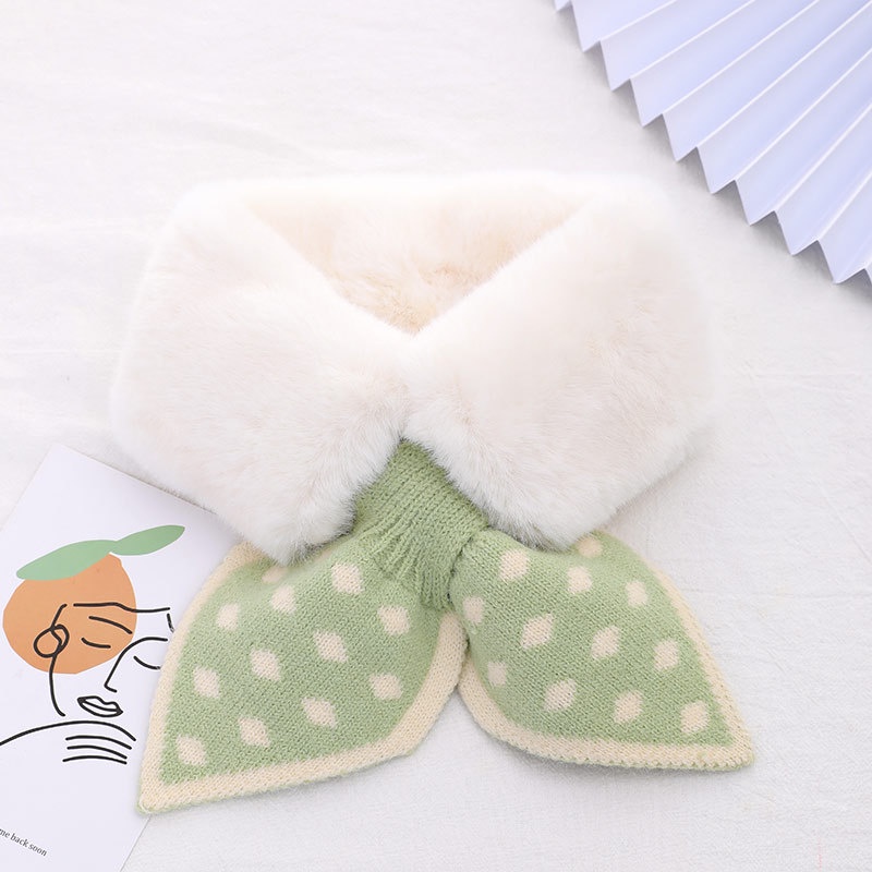 Khăn quàng cổ cho bé gái siêu ấm siêu cute chất liệu mềm mịn túi đựng zip