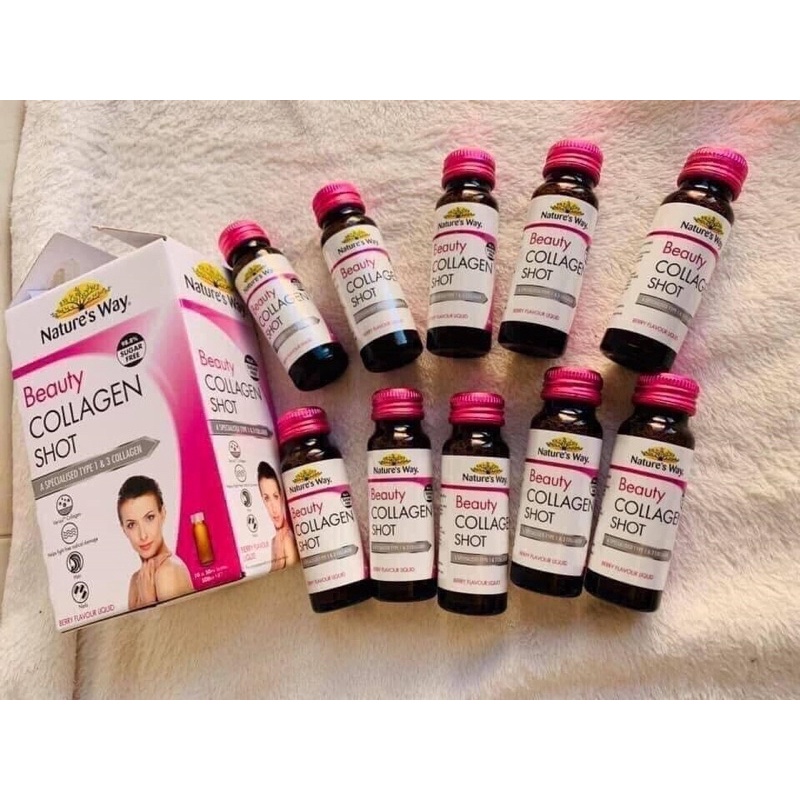 [Giá Sốc] Collagen Shot Natures Way của Úc hộp 10 chai | Thế Giới Skin Care