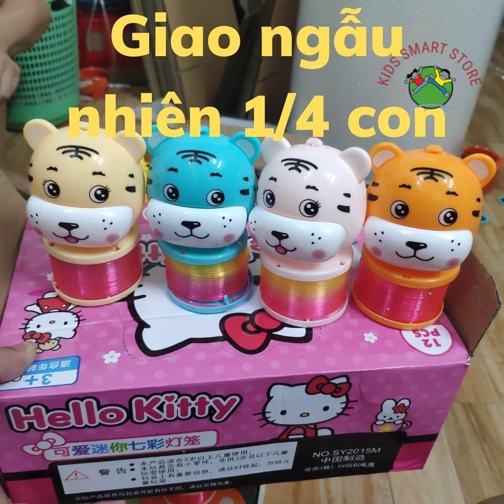 Đèn lồng trung thu hình thú đồ chơi cho bé phát sáng dạng lò xo