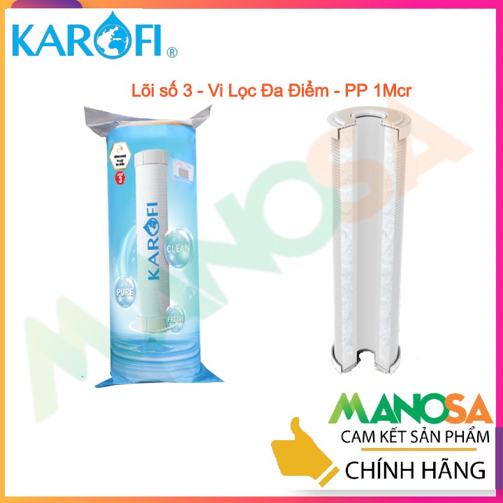 lõi số 3 karofi - smax duo 3 - PP 1Mcr - vi lọc đa điểm [Chính hãng]