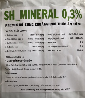 Khoáng cho tôm, cá - Mineral 0,3%