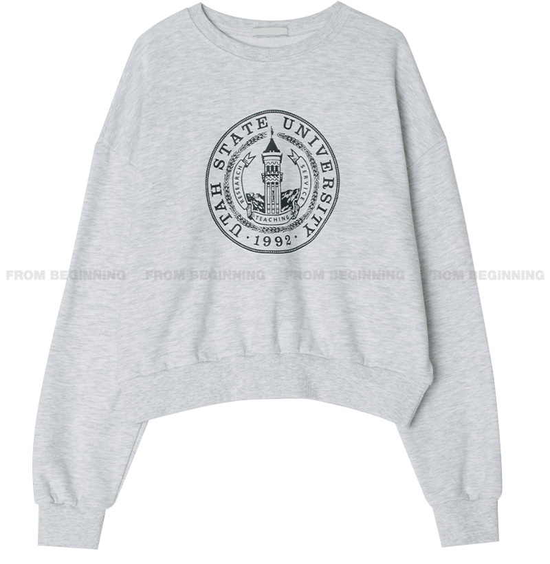 Áo Sweater Cổ Tròn Dài Tay In Chữ Phong Cách Hàn Quốc Cá Tính 55714