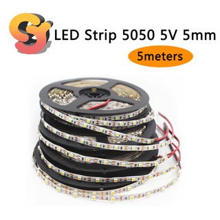 Cuộn Dây Đèn Led 5m 3528 5v 5mm 60 Bóng Nhiều Màu Sắc