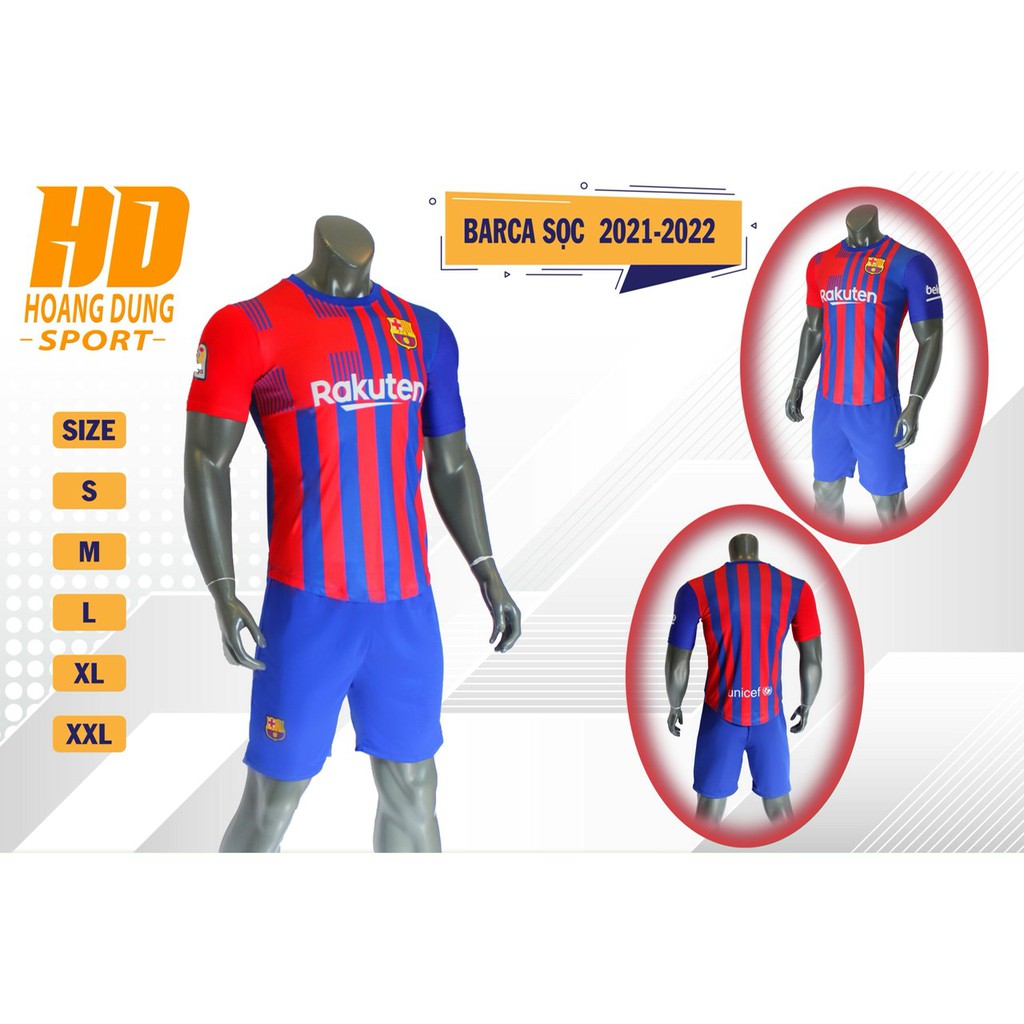 Bộ quần áo đá bóng CLB BARCA mùa giải 21/22 - Quần áo đá banh mới nhất