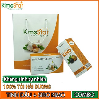 Combo tinh dầu và tỏi đen kimo