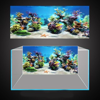 [Quà tặng] Tranh 3D hồ cá cảnh ( kích thước bể 60,70,80,90,100,110,120,150,160cm)