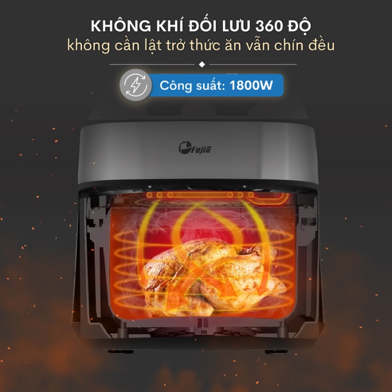 Nồi chiên không dầu FujiE AF9 dung tích 9,2L