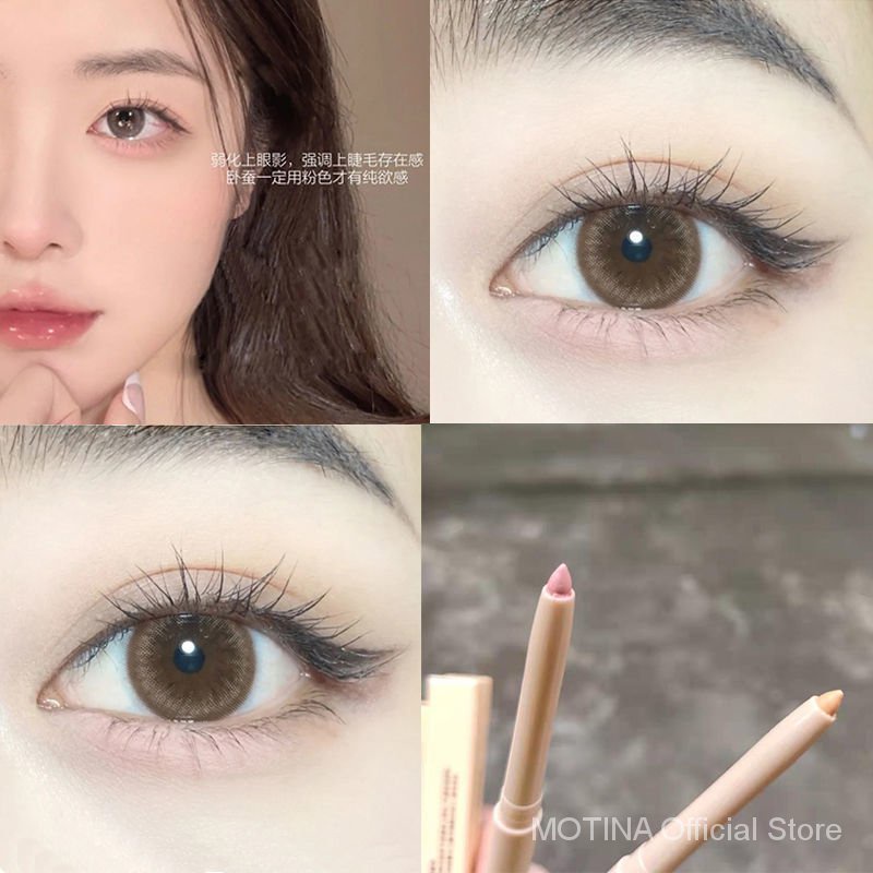 Bút trang điểm mắt màu nude tự nhiên hai đầu chống phai màu