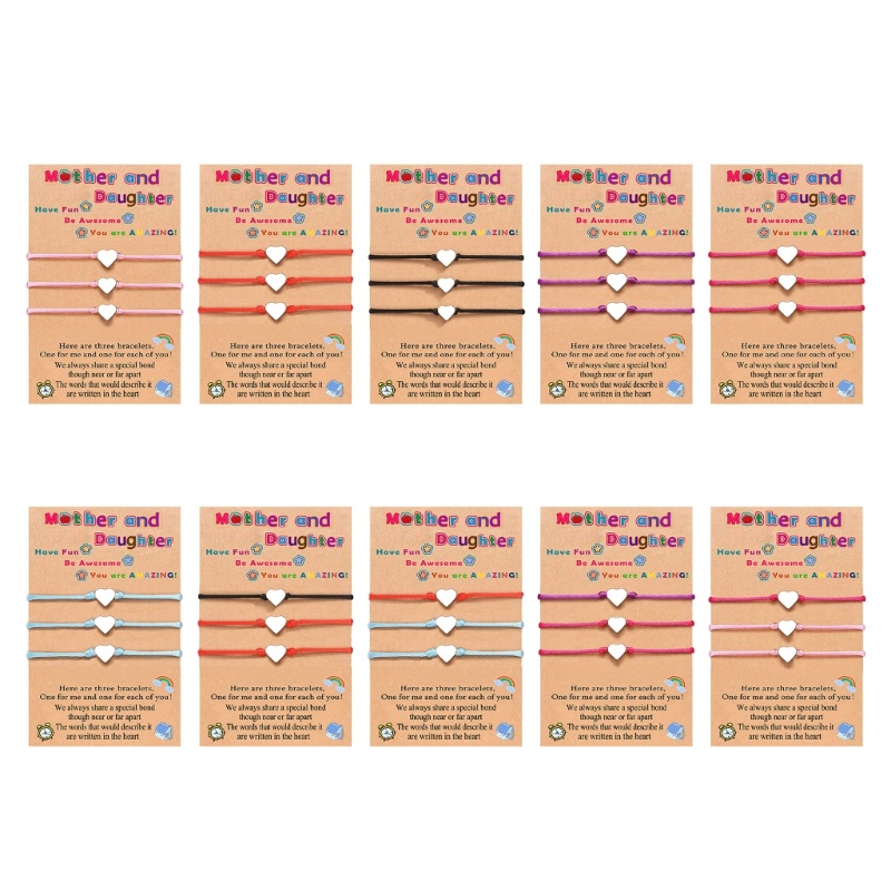 Set 3 Vòng Tay Bện Dây Sáp May Mắn Cho Nam Nữ