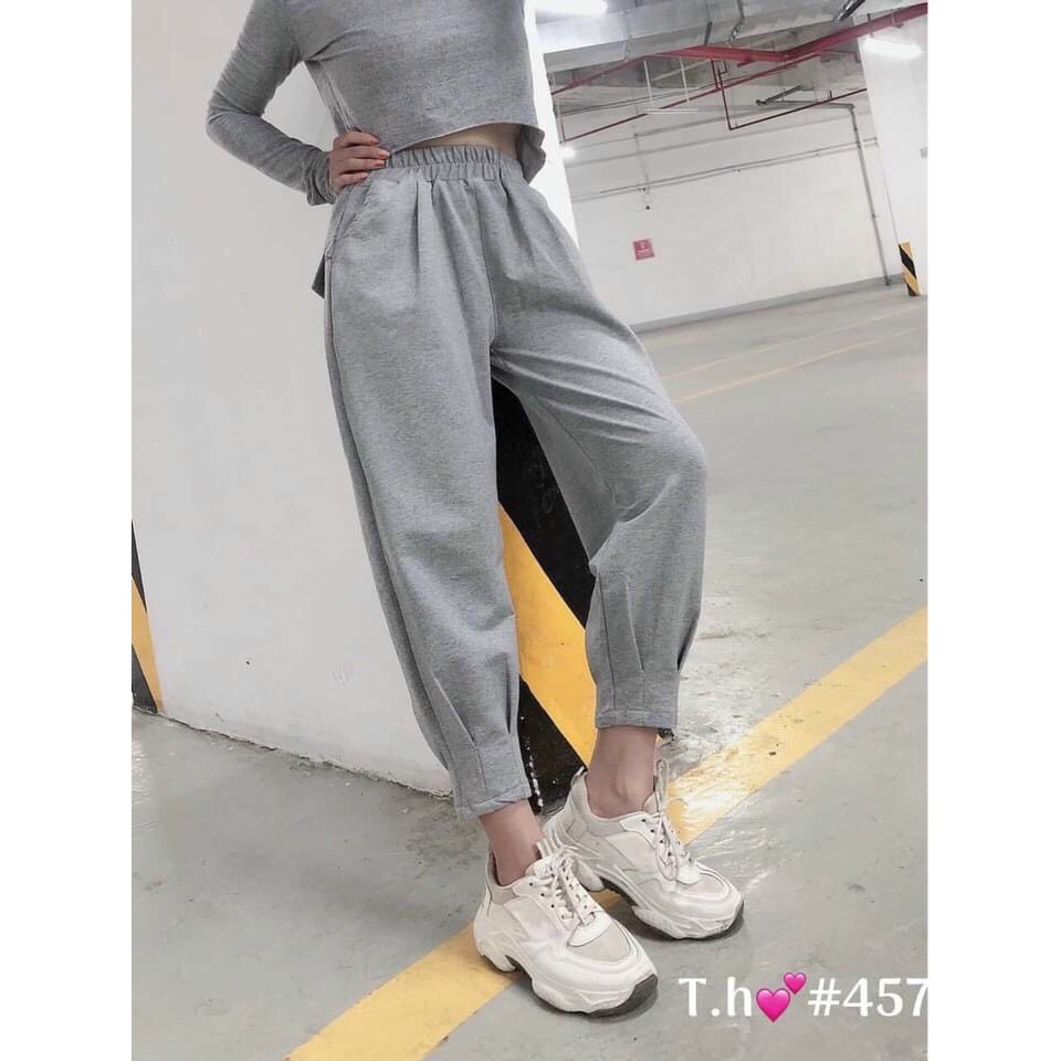 Quần jogger ống bó BASIC ulzzang_Chất umi hàng đẹp 457